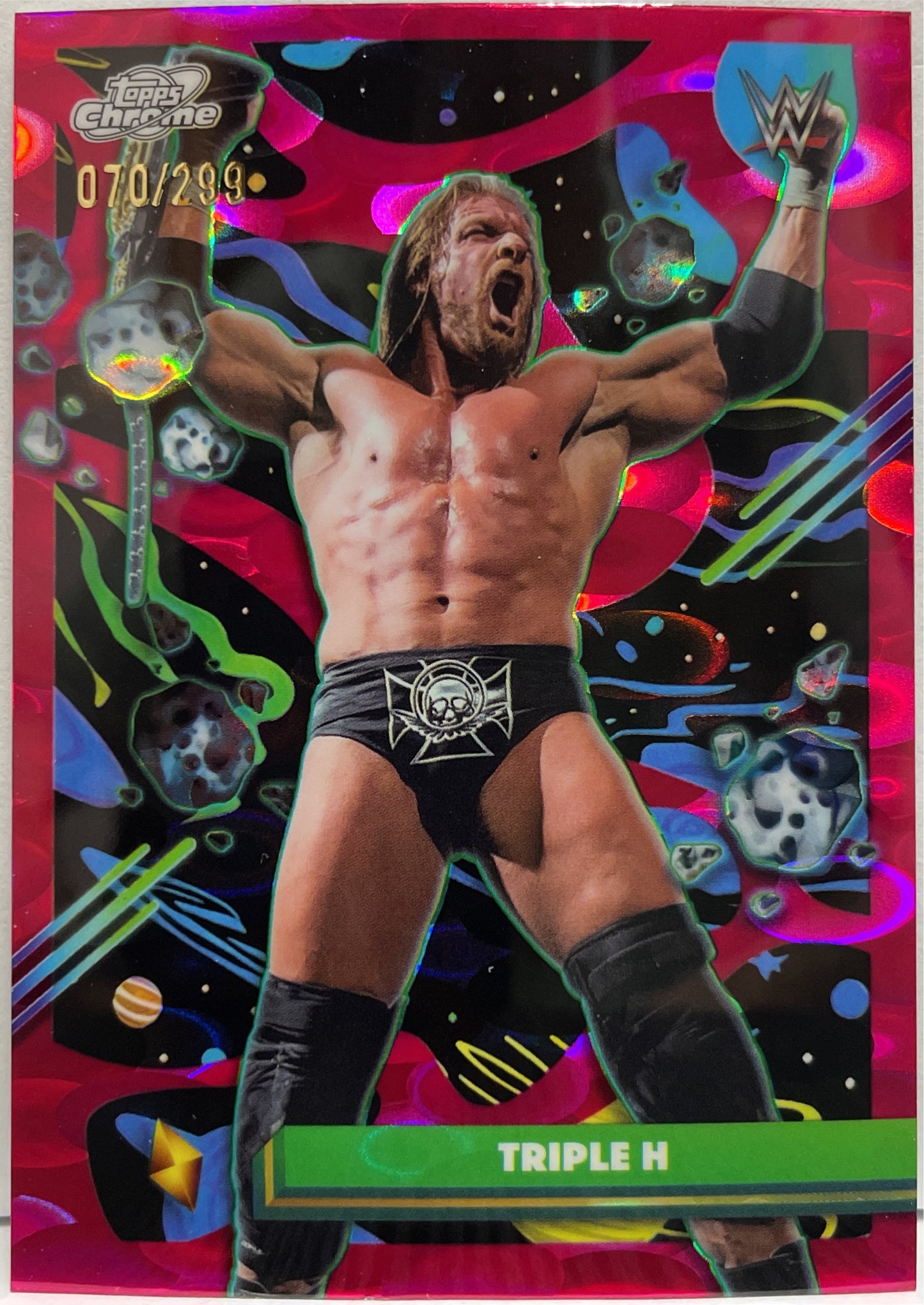 Triple H 70/299 Magenta Cosmos Topps Chrome WWE Cosmic 2026
