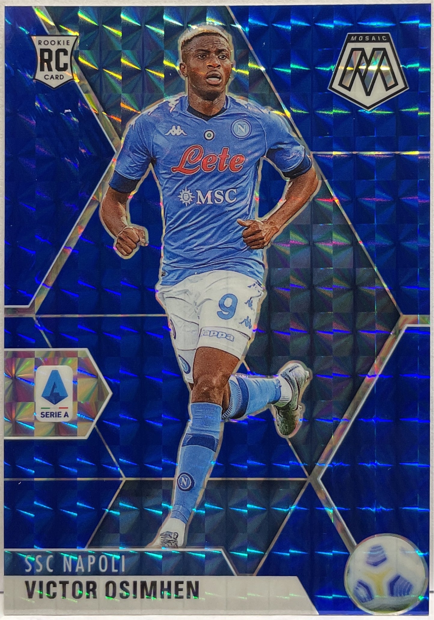 Victor Osimhen 63/99 Rookie Blue Mosaic Serie A 2020/21