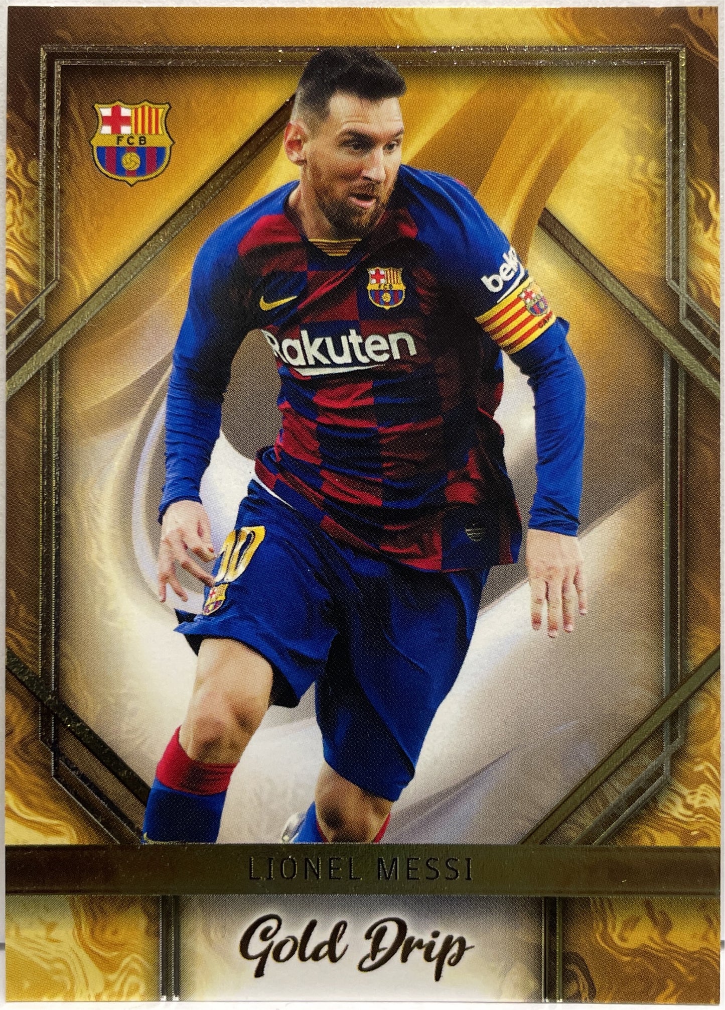Lionel Messi Gold Drip Topps FC Barcelona Team Set 2023/24