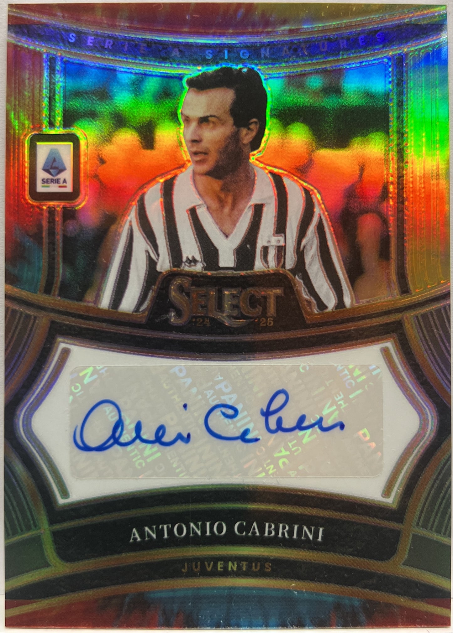Antonio Cabrini 22/25 Autograph Tie Die Select Serie A 2024/25