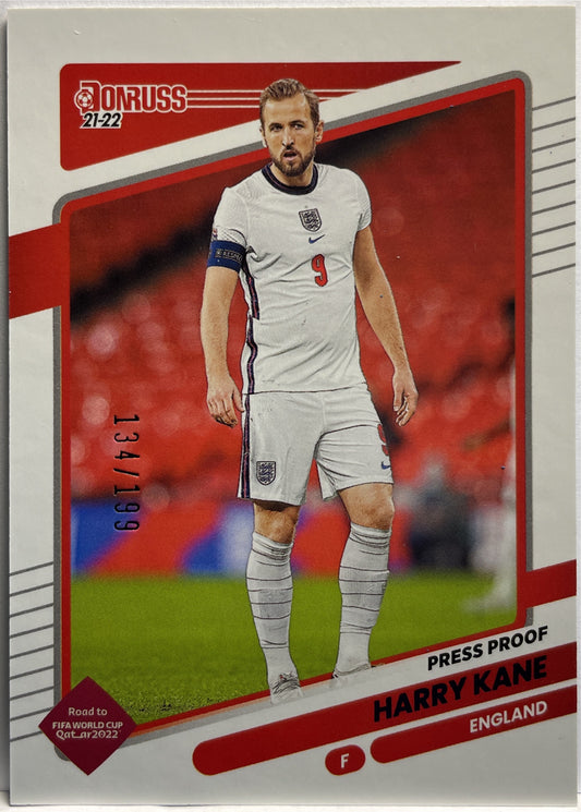 Harry Kane 134/199 Press Proof Donruss Road To Qatar 2021/22