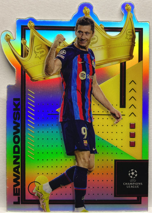 Robert Lewandowski Royalty Die Cut Topps Uefa Superstar 2022/23