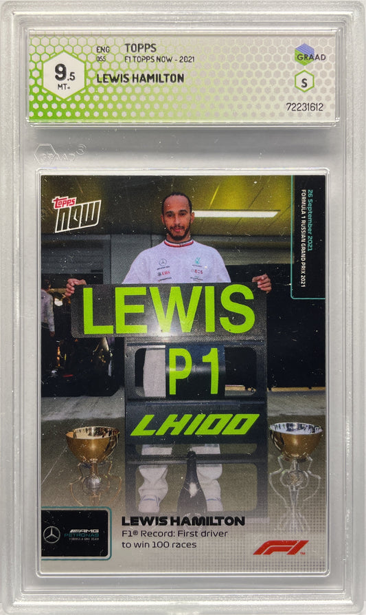 GRAAD 9.5 - Lewis Hamilton - F1 Topps Now #55