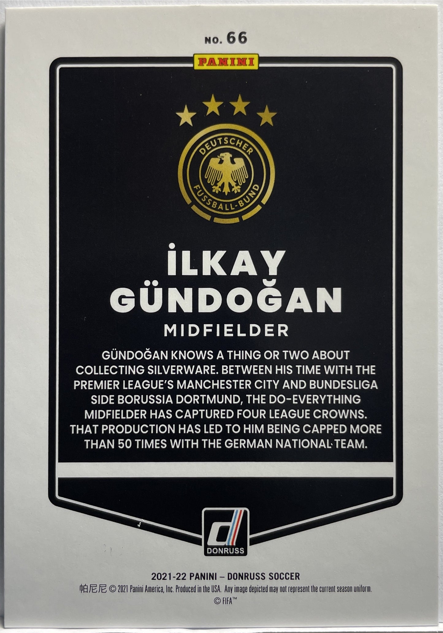 Ilkay Gundogan 10/199 Press Proof Donruss Road To Qatar 2021/22