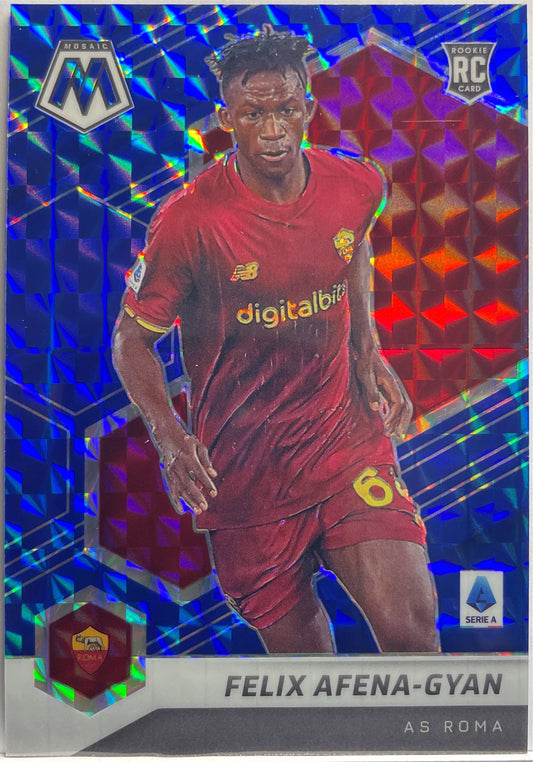 Felix Afena-Gyan 37/99 Rookie Blue Mosaic Serie A 2021/22