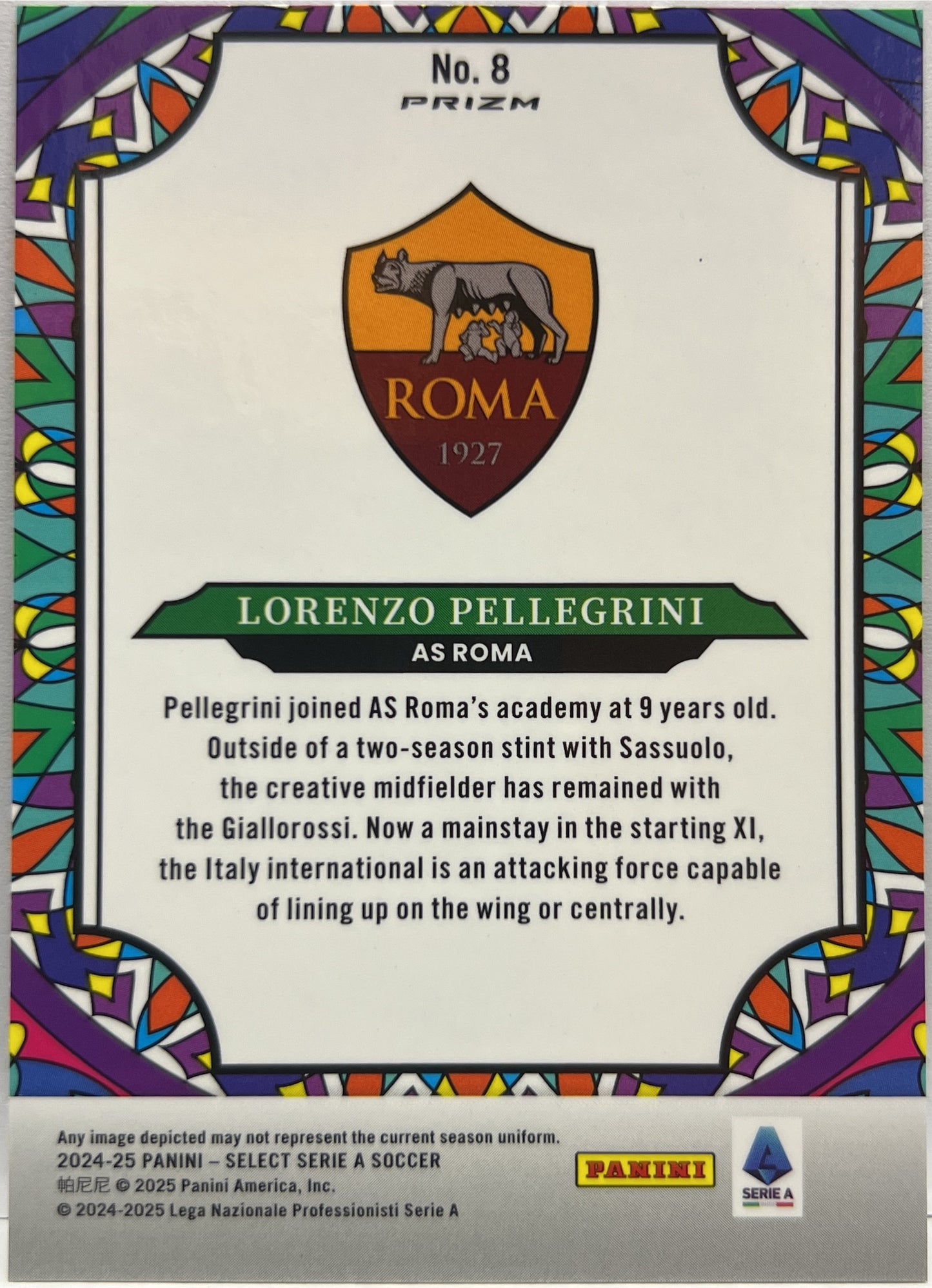 Lorenzo Pellegrini Stained Glass Select Serie A 2024/25