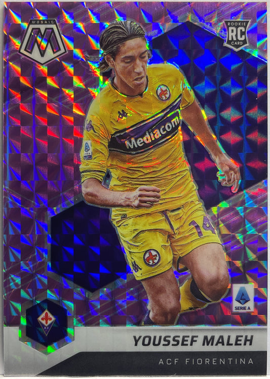 Youssef Maleh 39/49 Purple Mosaic Serie A 2021/22