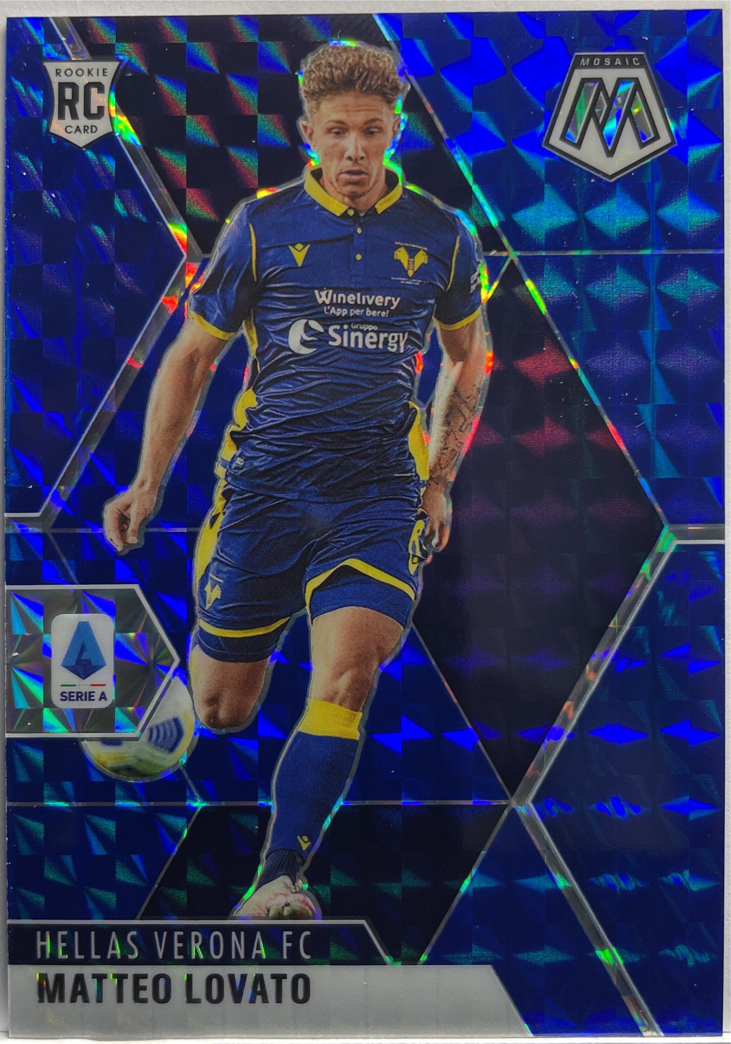 Matteo Lovato 1/99 Rookie Blue Mosaic Serie A 2020/21