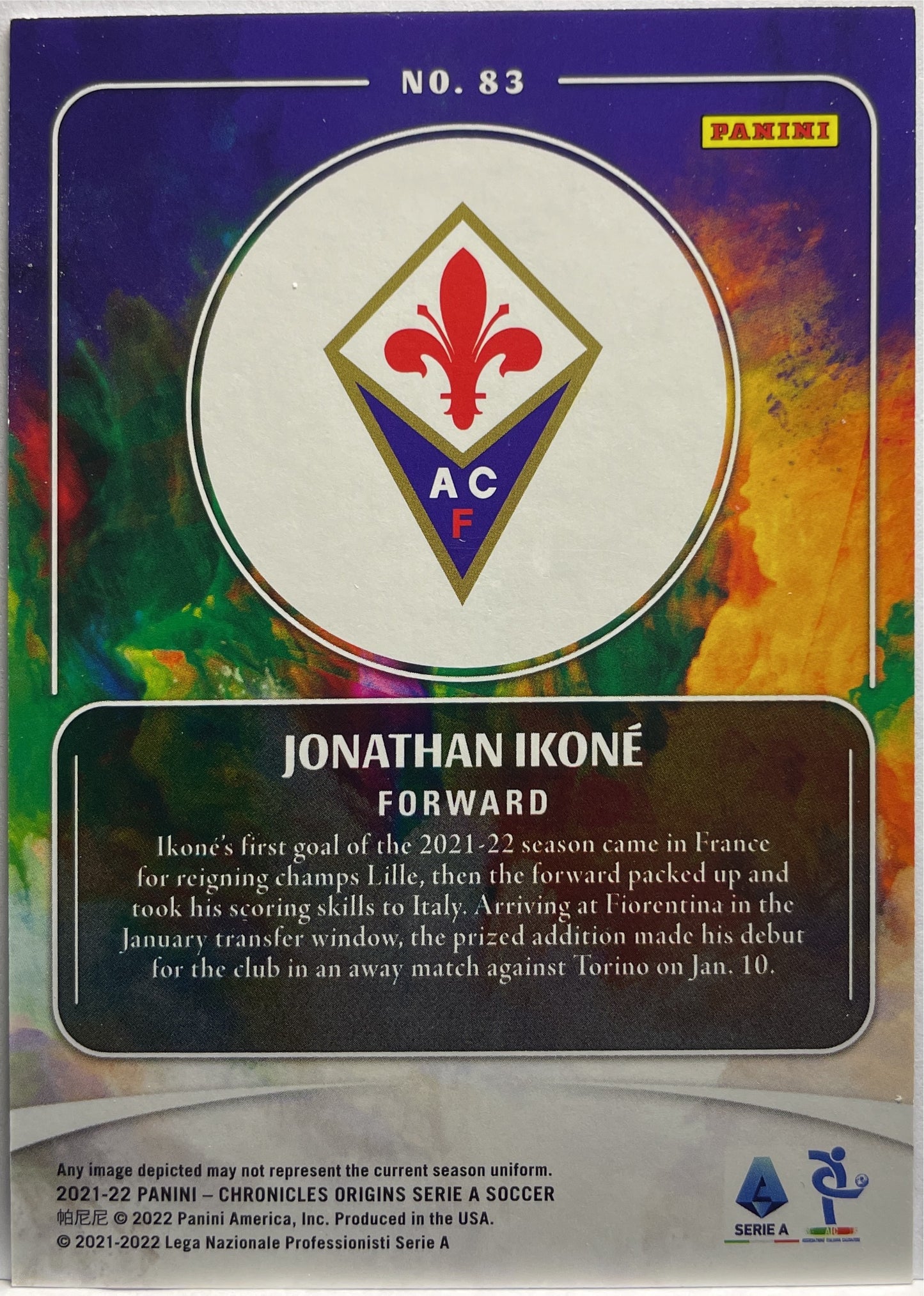 Jonathan Ikone 54/99 Rookie Origins Chronicles 2021/22