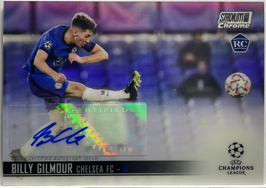 Billy Gilmour Rookie Autograph Topps Chrome Stadium Club UCL 2020/21