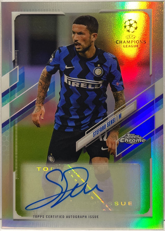 Stefano Sensi Autograph Topps Chrome UCL 2020/21