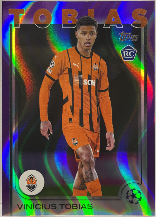Vinicius Tobias Rookie Purple Flowfractor Topps UCC 2024/25