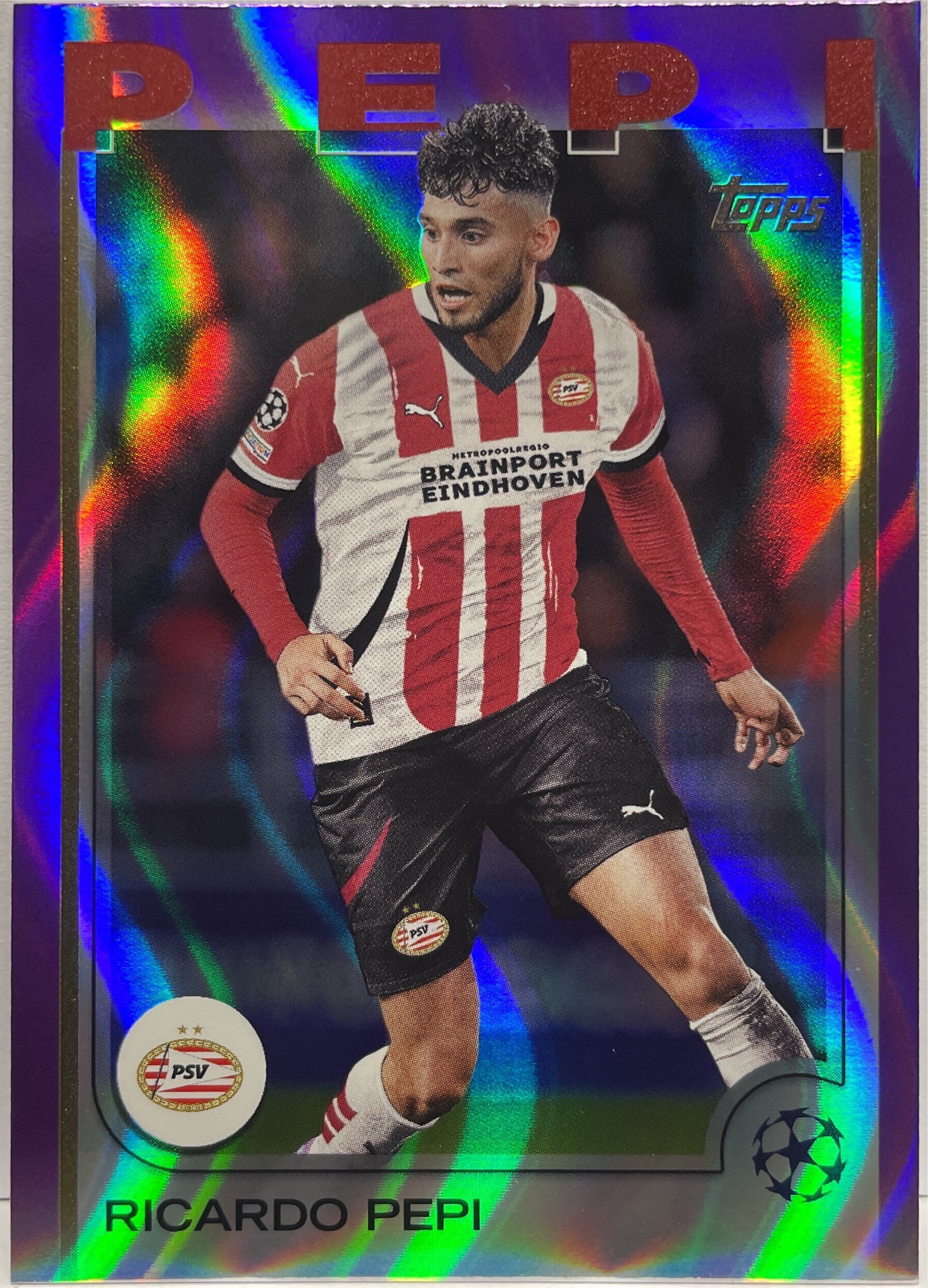 Ricardo Pepi Purple Flowfractor Topps UCC 2024/25