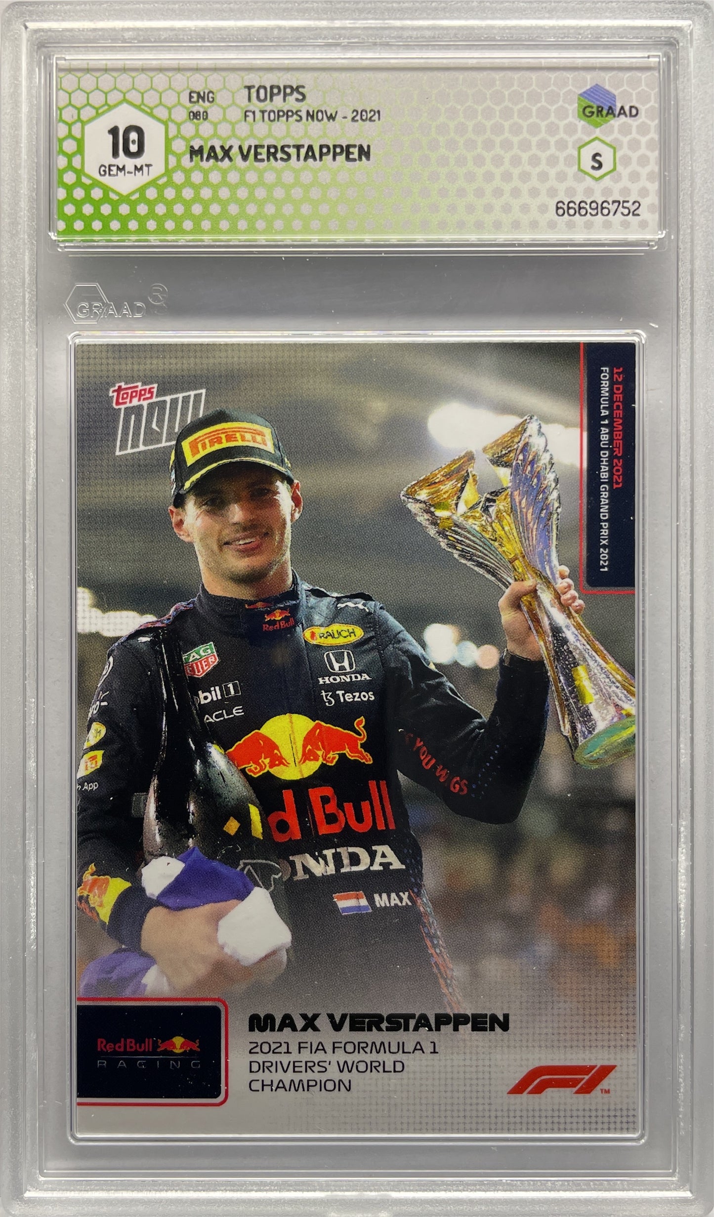 GRAAD 10 - Max Verstappen - F1 Topps Now #80