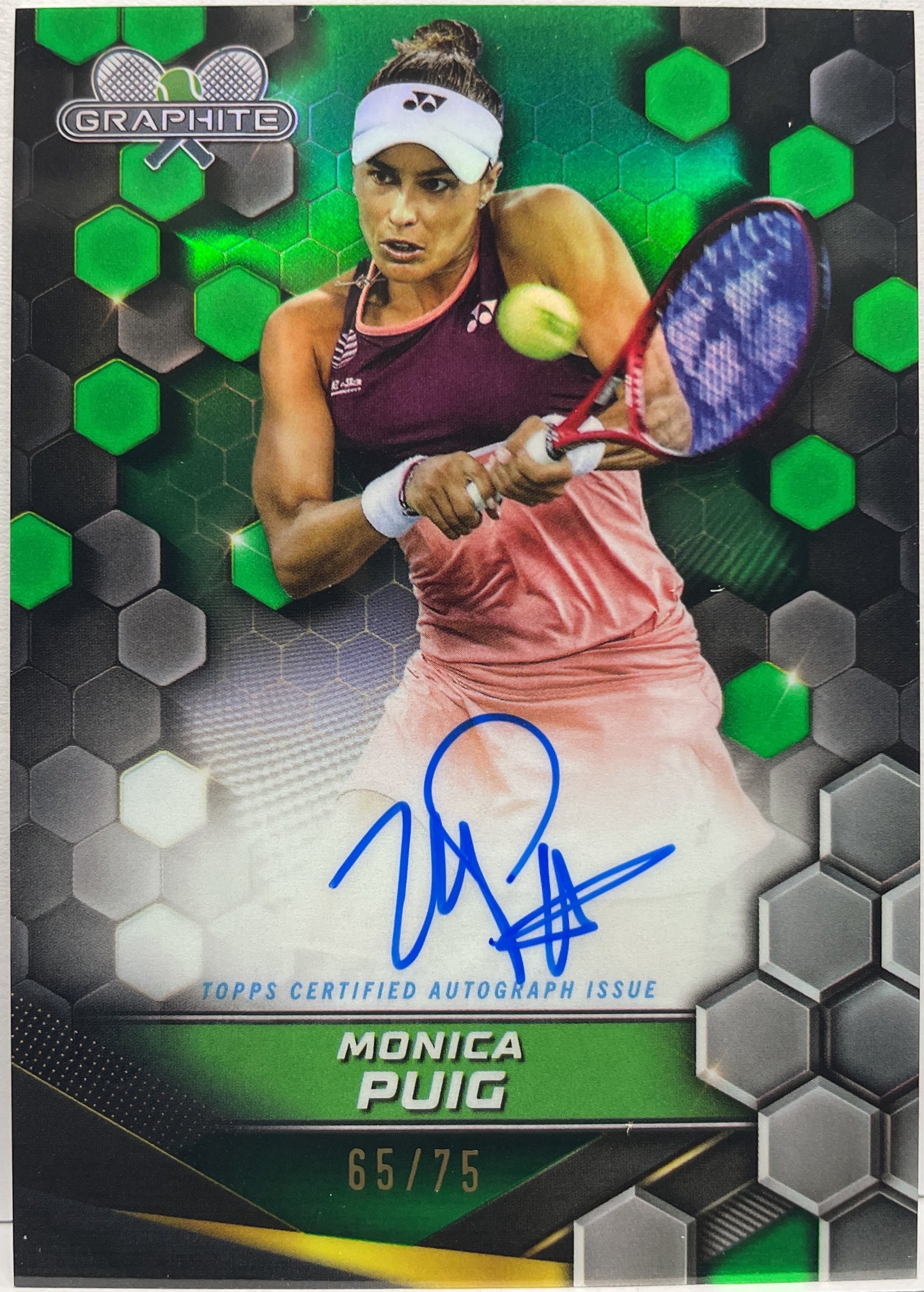 Monica Puig 65/75 Autograph Topps Tennis Graphite 2024