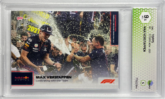 GRAAD 9.5 - Max Verstappen - F1 Topps Now #83