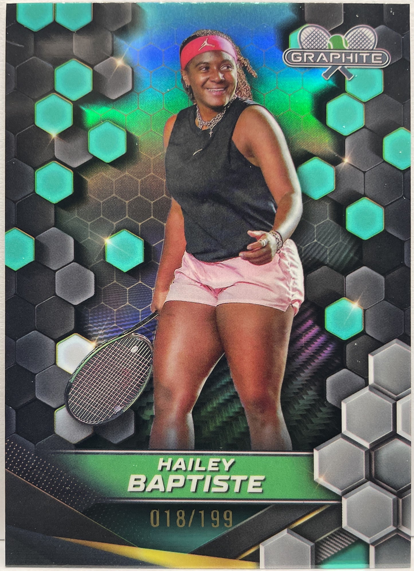 Hailey Baptiste 18/199 Aqua Topps Tennis Graphite 2024