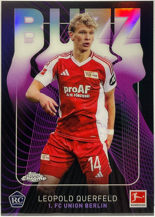 Leopold Querfeld Rookie Buzz Topps Chrome Bundesliga 2024/25