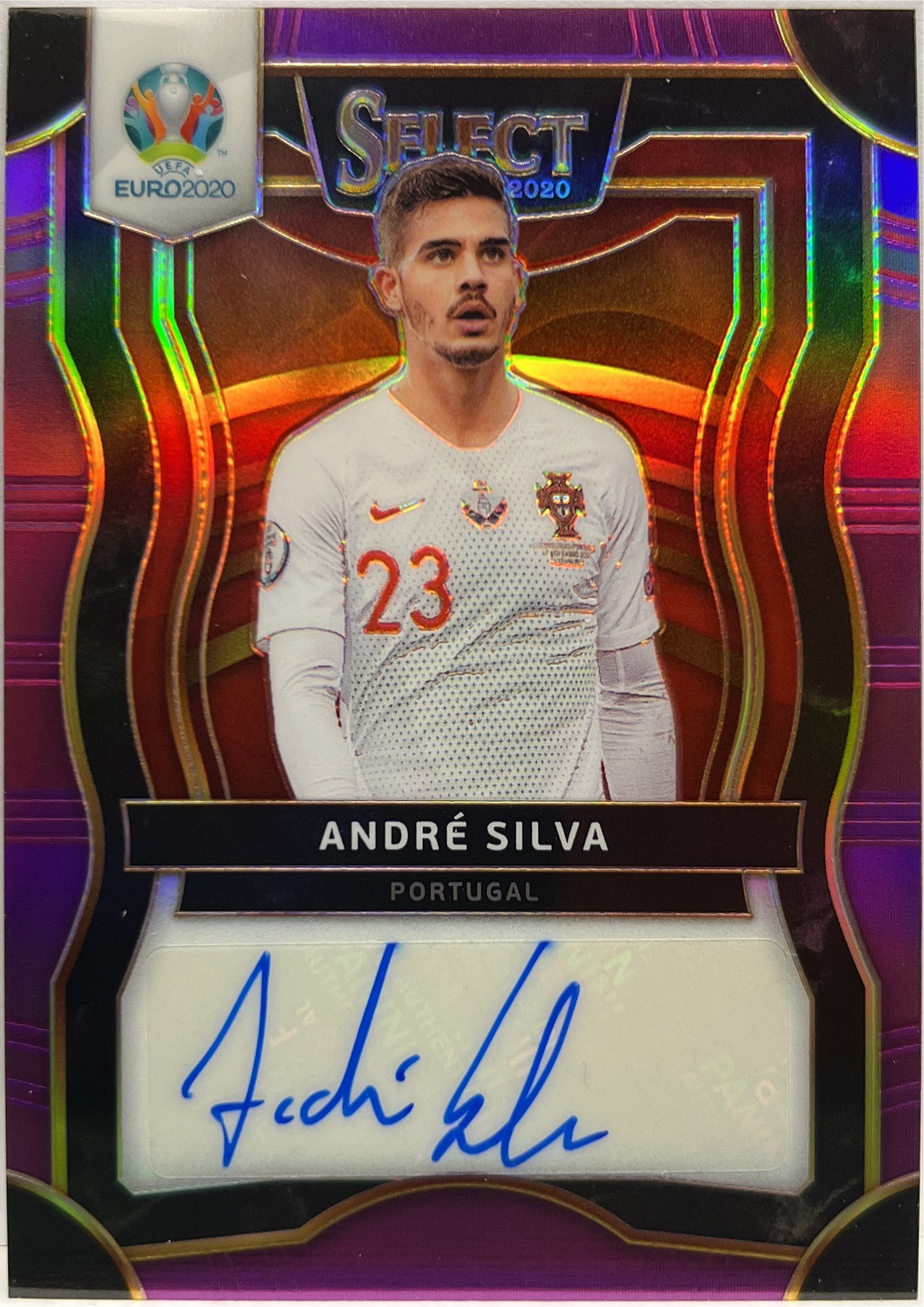 Andre Silva 55/75 Autograph Signature Purple Select Uefa Euro 2020