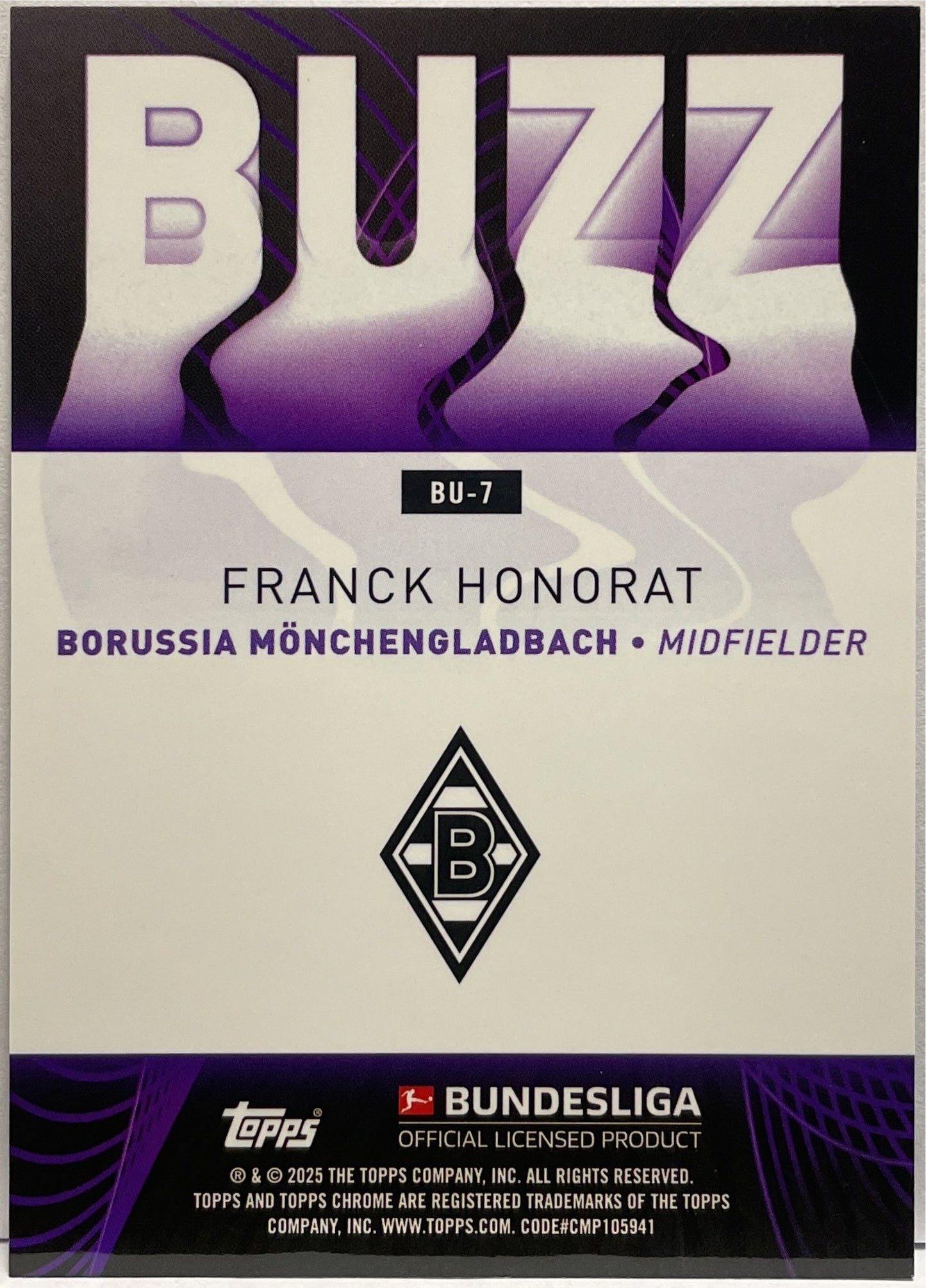 Franck Honorat Buzz Topps Chrome Bundesliga 2024/25