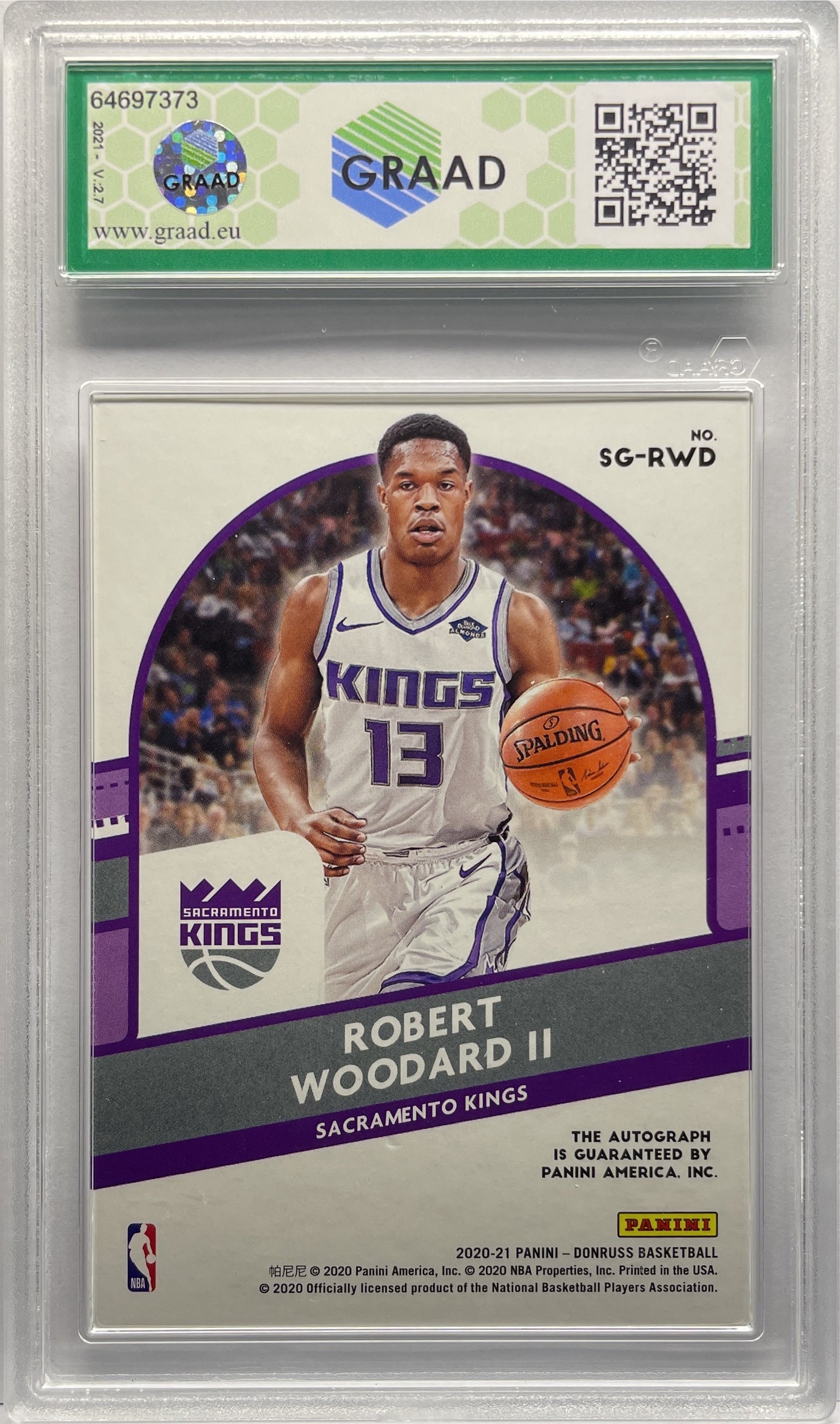 GRAAD 9 - Robert Woodard II Rookie Autograph - Donruss Basketball NBA 2020/21