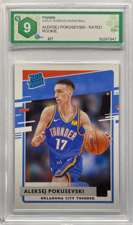 GRAAD 9 - Aleksej Pokusevski Rated Rookie- Donruss Basketball NBA 2020/21