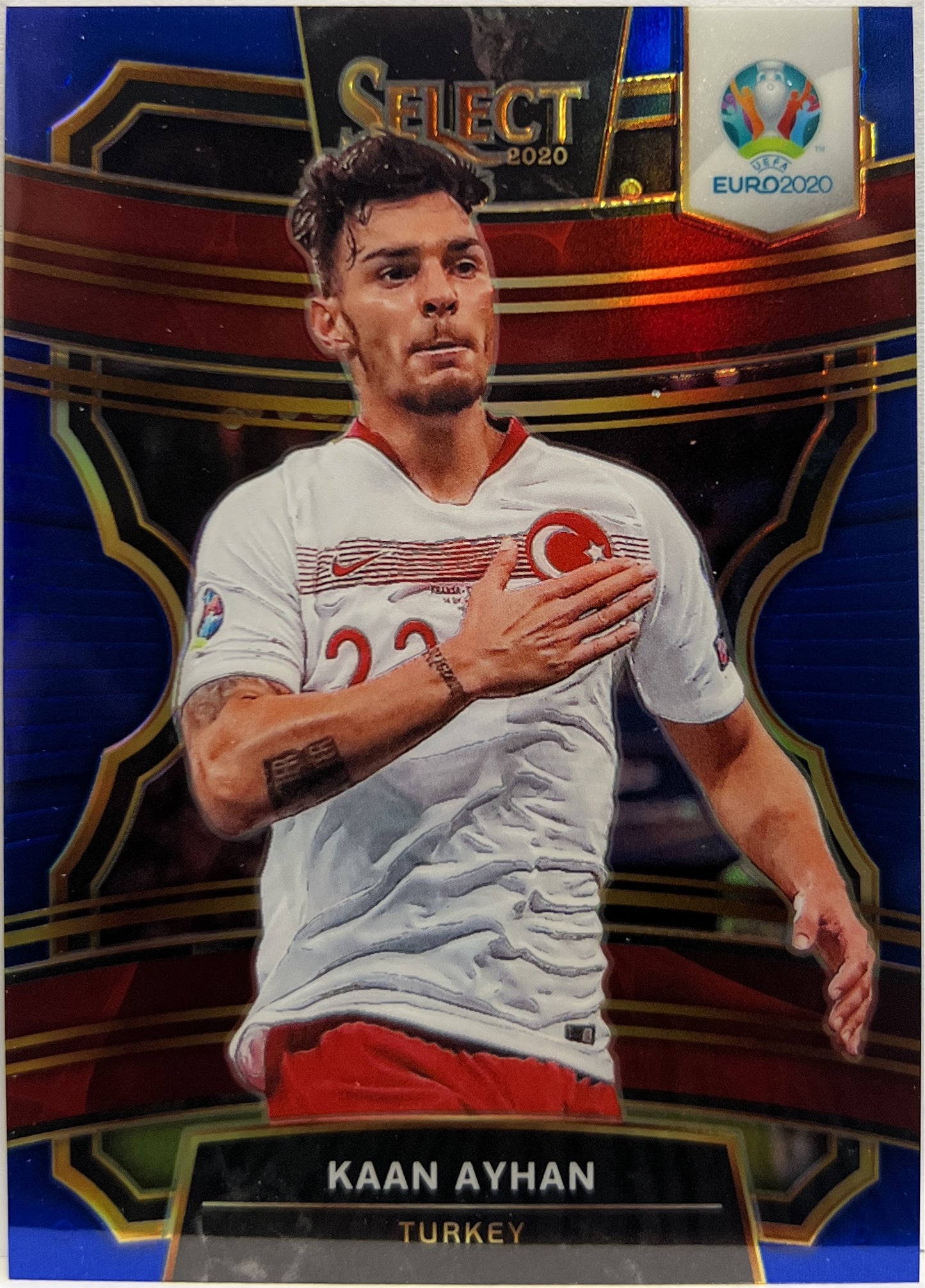 Kaan Ayhan 137/225 Terrace Blue Prizm Select Uefa Euro 2020