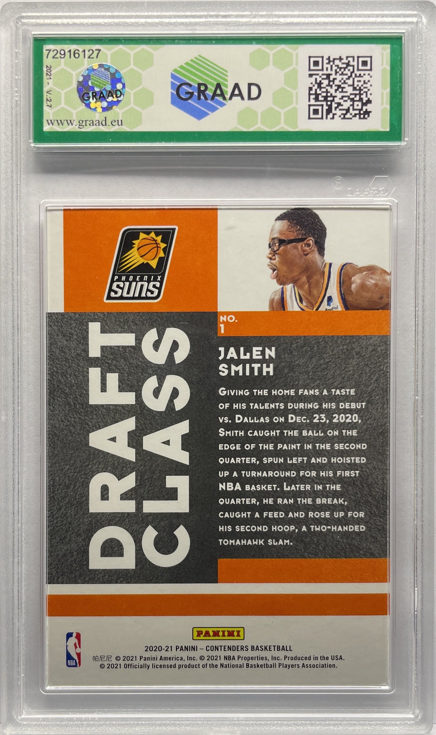 GRAAD 9 - Jalen Smith Rookie Draft Class- Contenders Basketball NBA 2020/21