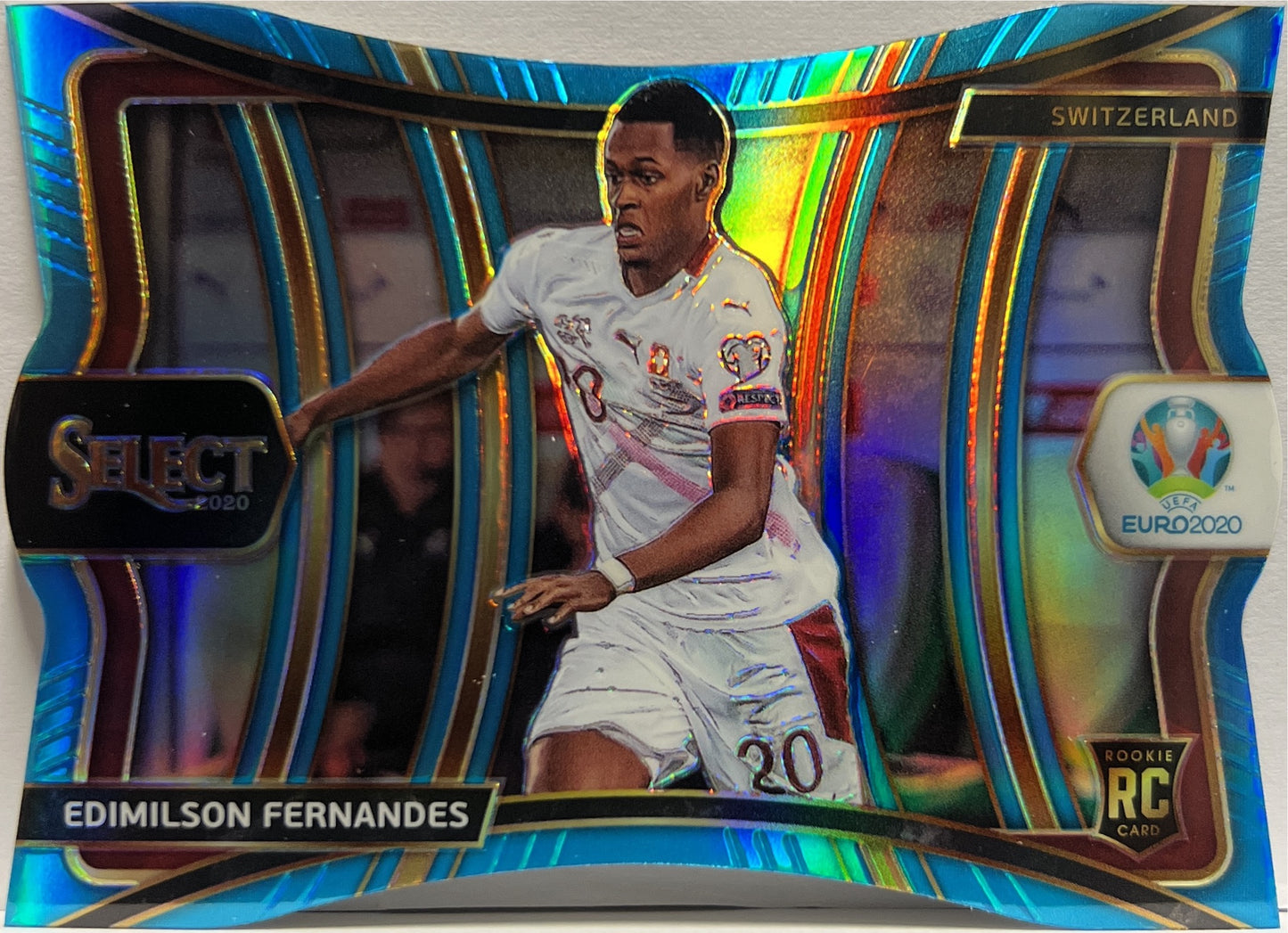 Edimilson Fernandes 142/175 Rookie Mezzanine Light Blue Die Cut Prizm Select Uefa Euro 2020