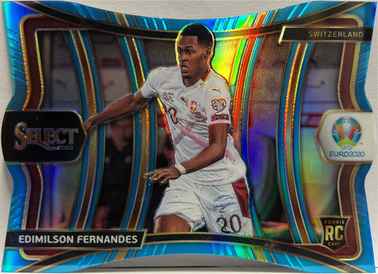 Edimilson Fernandes 142/175 Rookie Mezzanine Light Blue Die Cut Prizm Select Uefa Euro 2020