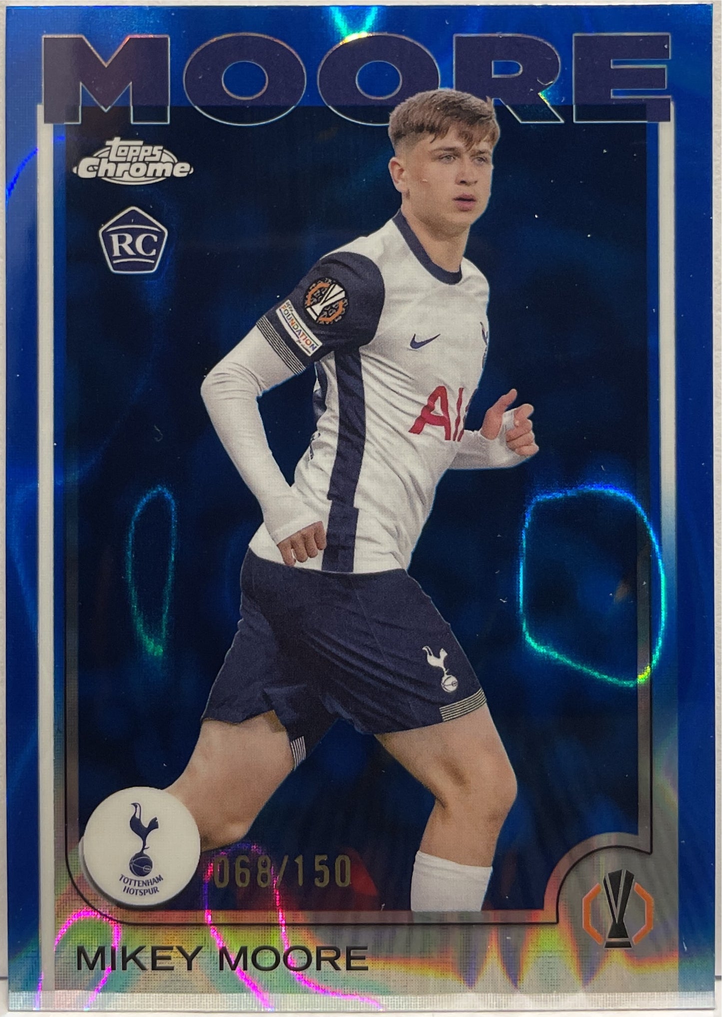 Mikey Moore 68/150 Rookie Blue Lava Topps Chrome UCC 2024/25