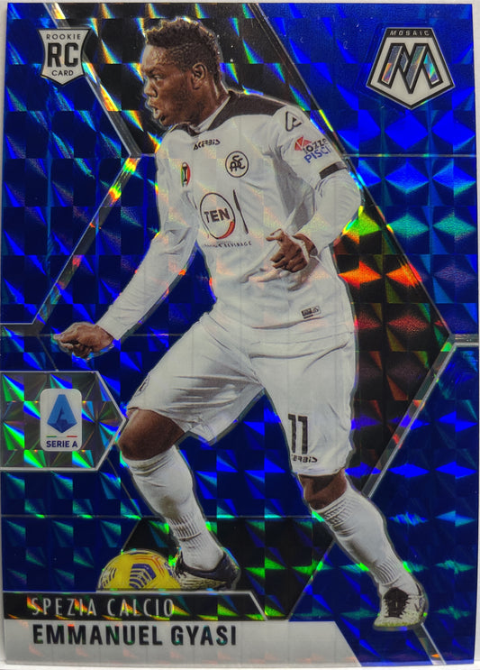 Emmanuel Gyasi 21/99 Rookie Blue Mosaic Serie A 2020/21