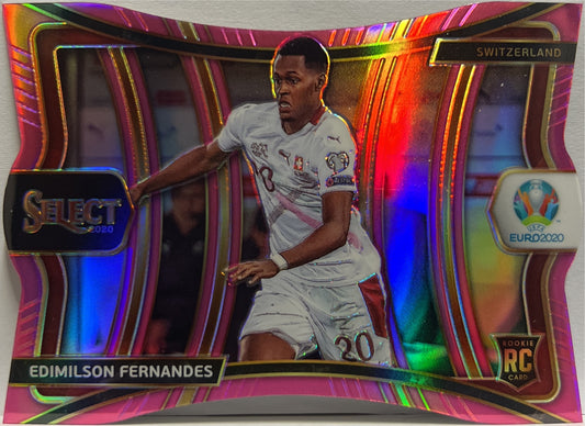 Edimilson Fernandes 22/99 Rookie Mezzanine Pink Die Cut Prizm Select Uefa Euro 2020