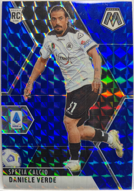 Daniele Verde 67/99 Rookie Blue Mosaic Serie A 2020/21