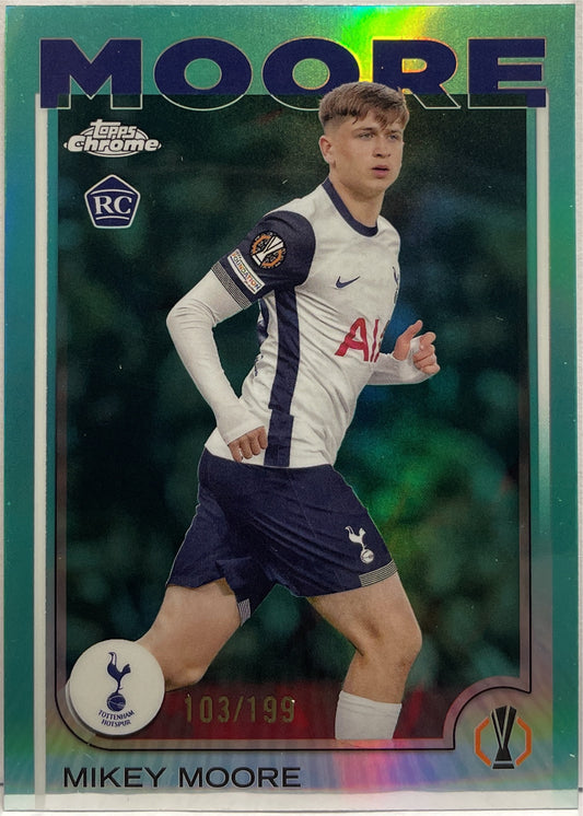 Mikey Moore 103/199 Rookie Aqua Topps Chrome UCC 2024/25