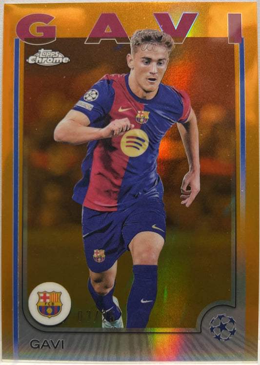 Gavi 3/25 Orange Topps Chrome UCC 2024/25