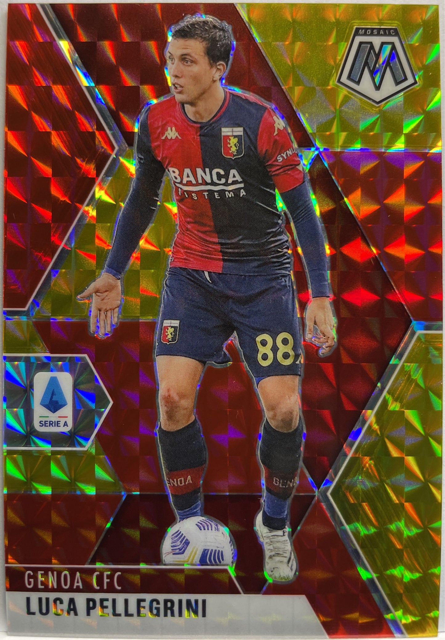 Luca Pellegrini 29/88 Red/Gold Choice T-Mall Mosaic Serie A 2020/21