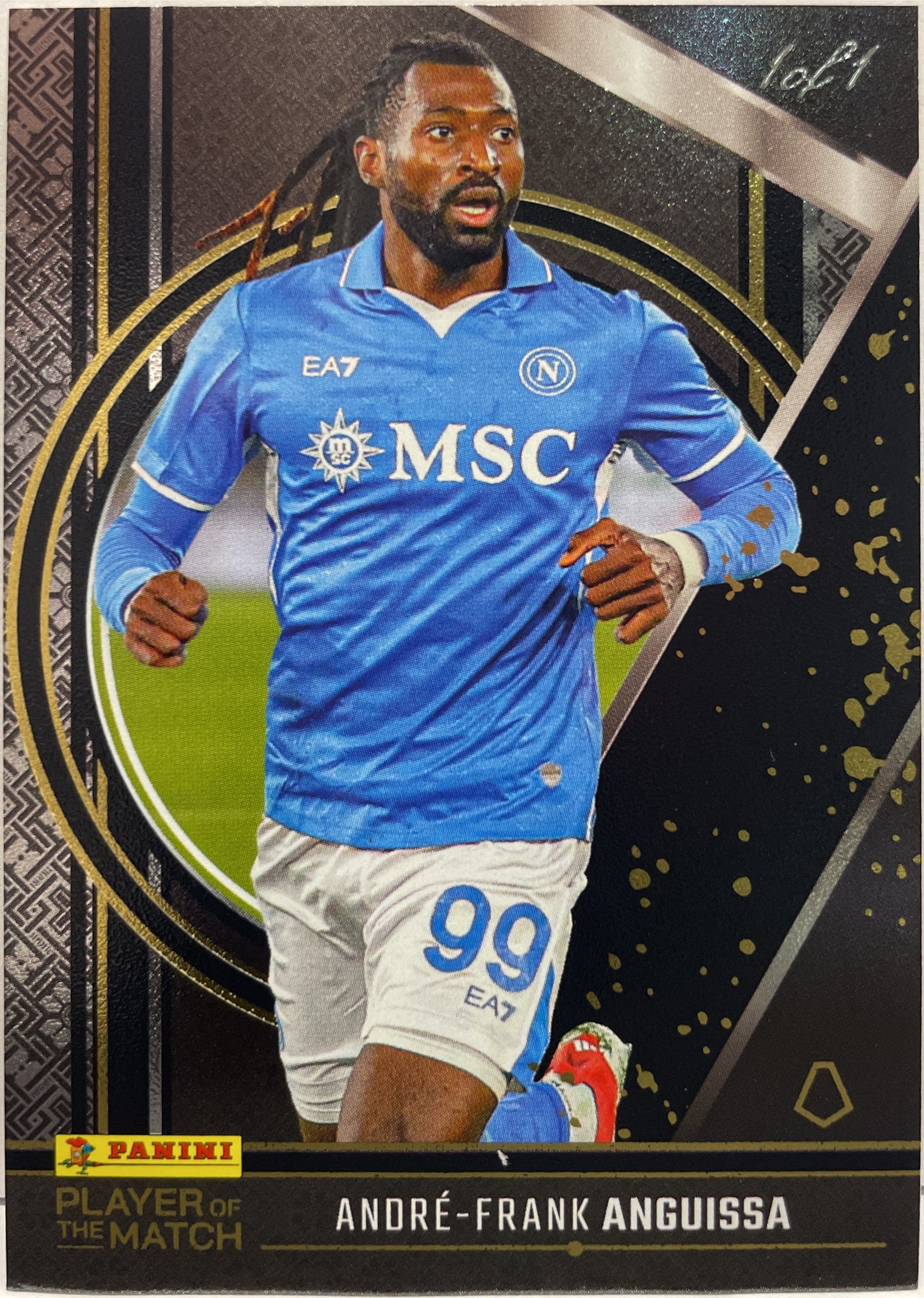 Andre Frank Anguissa 1/1 Panini Player Of The Match 2024/25
