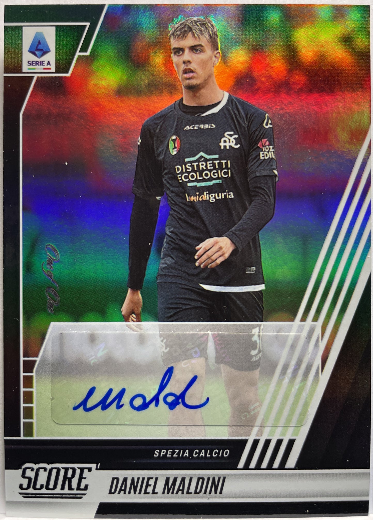 Daniel Maldini 1/1 Autograph Black Score Score Serie A 2022/23