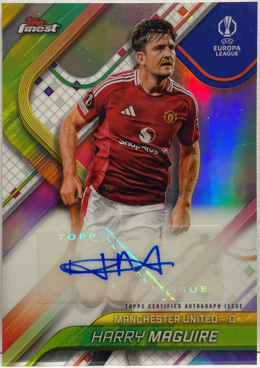 Harry Maguire Autograph Topps Finest UCC 2024/25