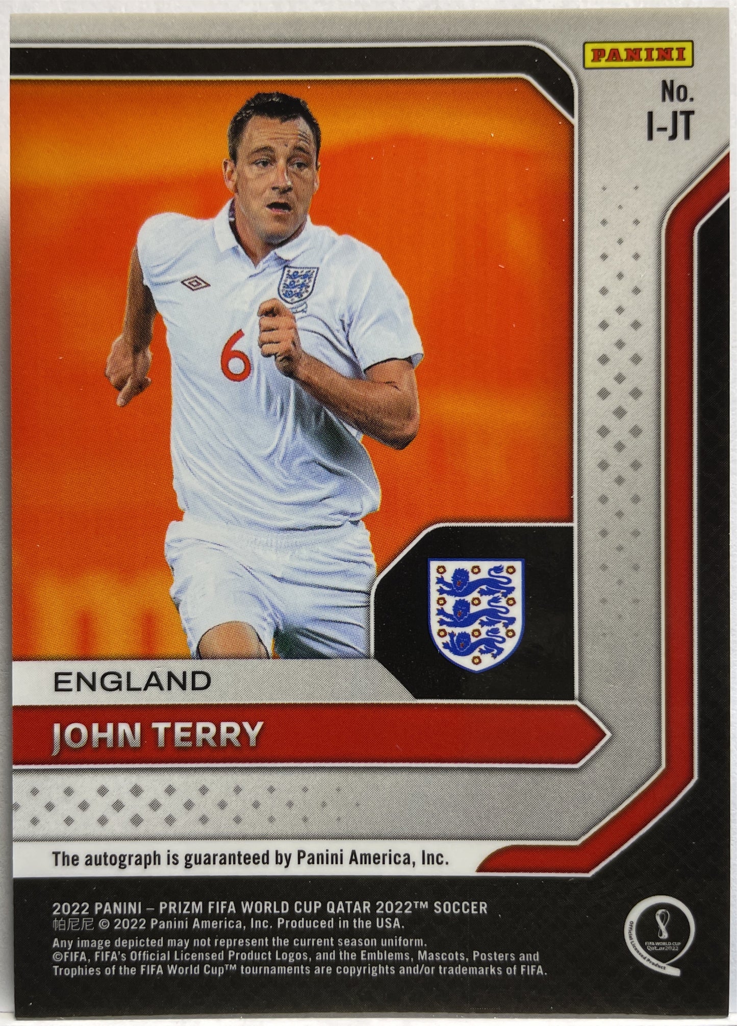 John Terry Autograph International Ink Qatar 2022