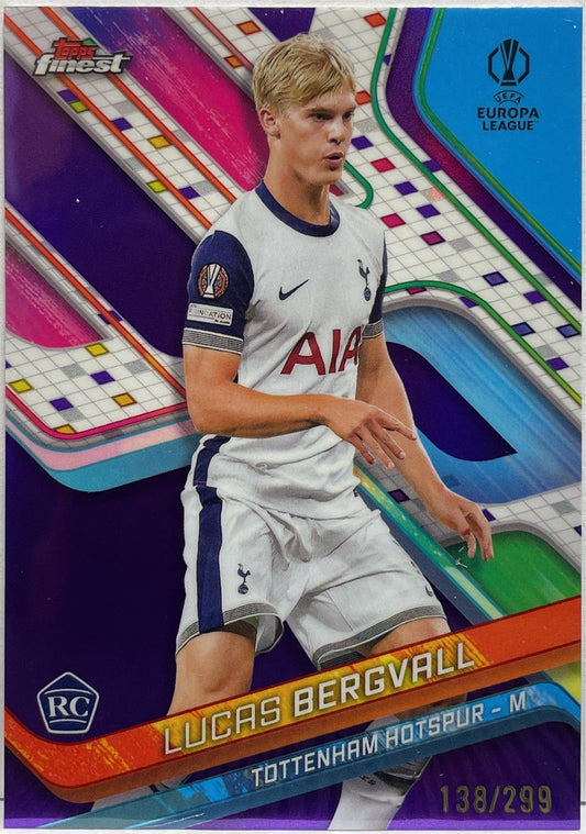 Lucas Bergvall 138/299 Rookie Purple Topps Finest UCC 2024/25