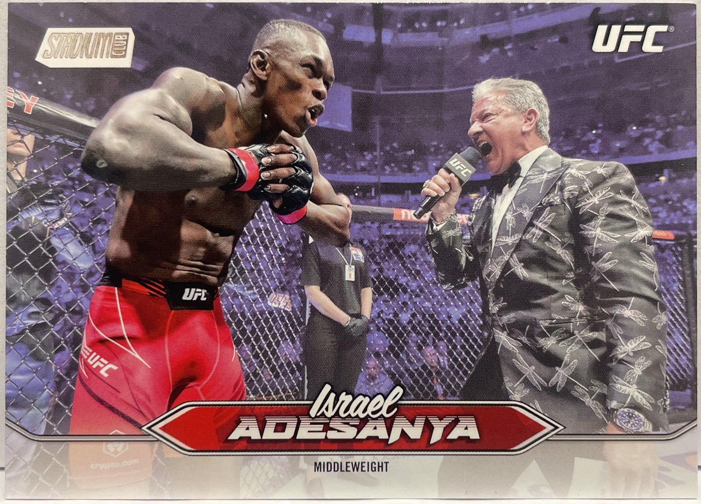 Israel Adesanya Image Variation Topps Stadium UFC 2025