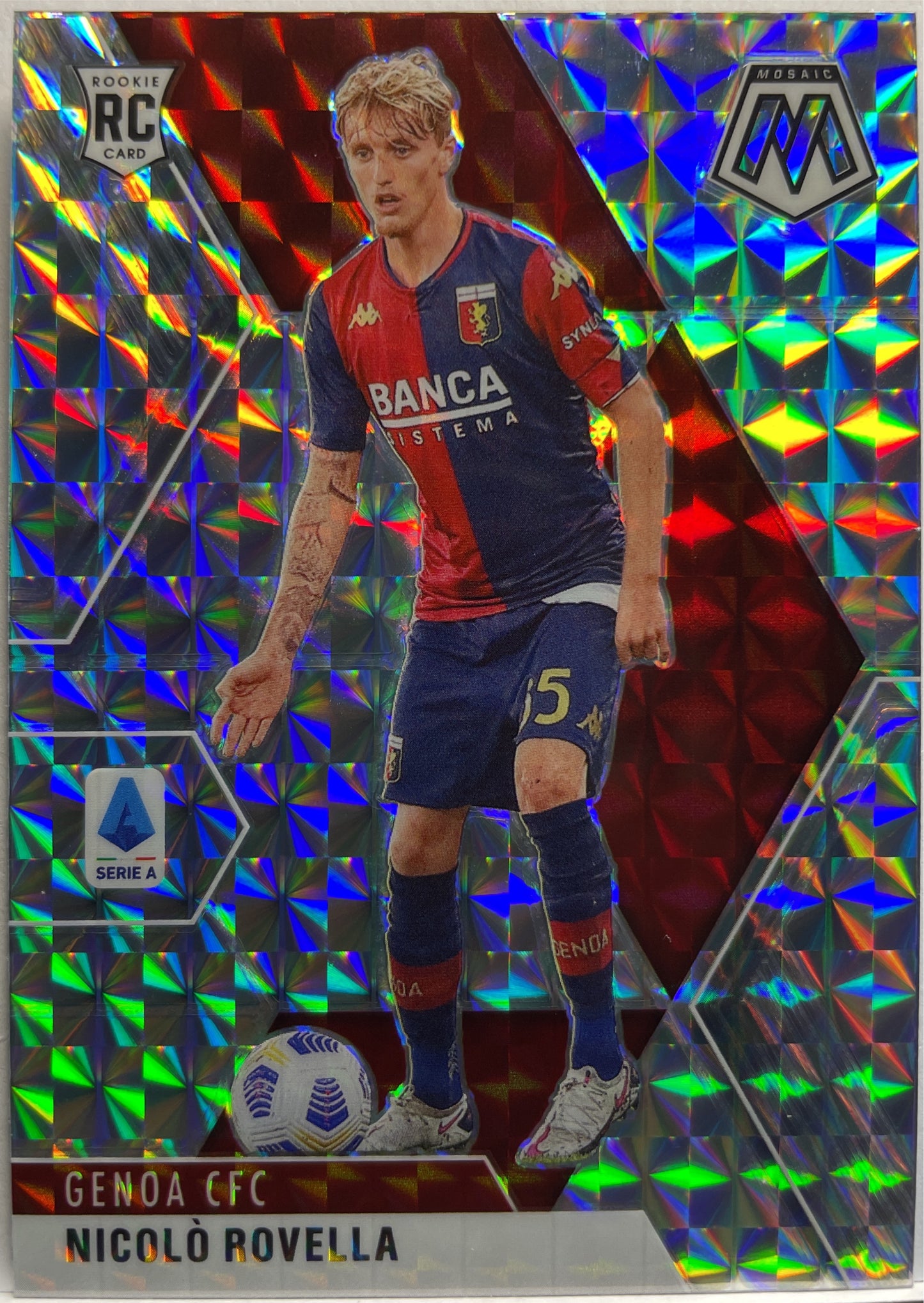 Nicolo Rovella Rookie Silver Prizm Mosaic Serie A 2020/21