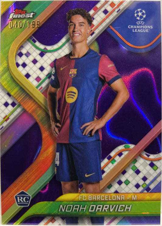 Noah Darwich 40/199 Rookie Purple Lava Topps Finest UCC 2024/25