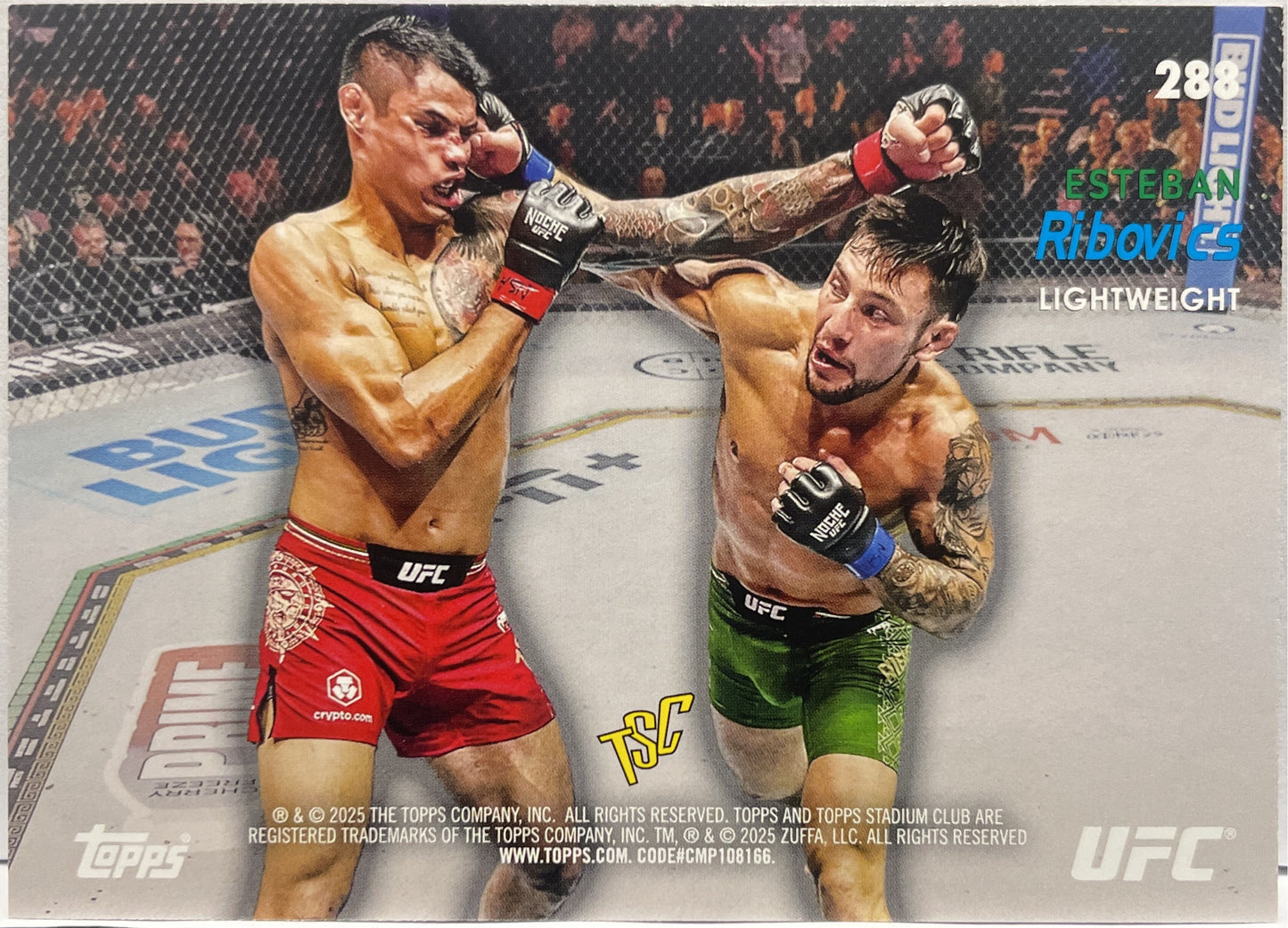 Esteban Ribovics Rookie Design Variation Topps Stadium UFC 2025
