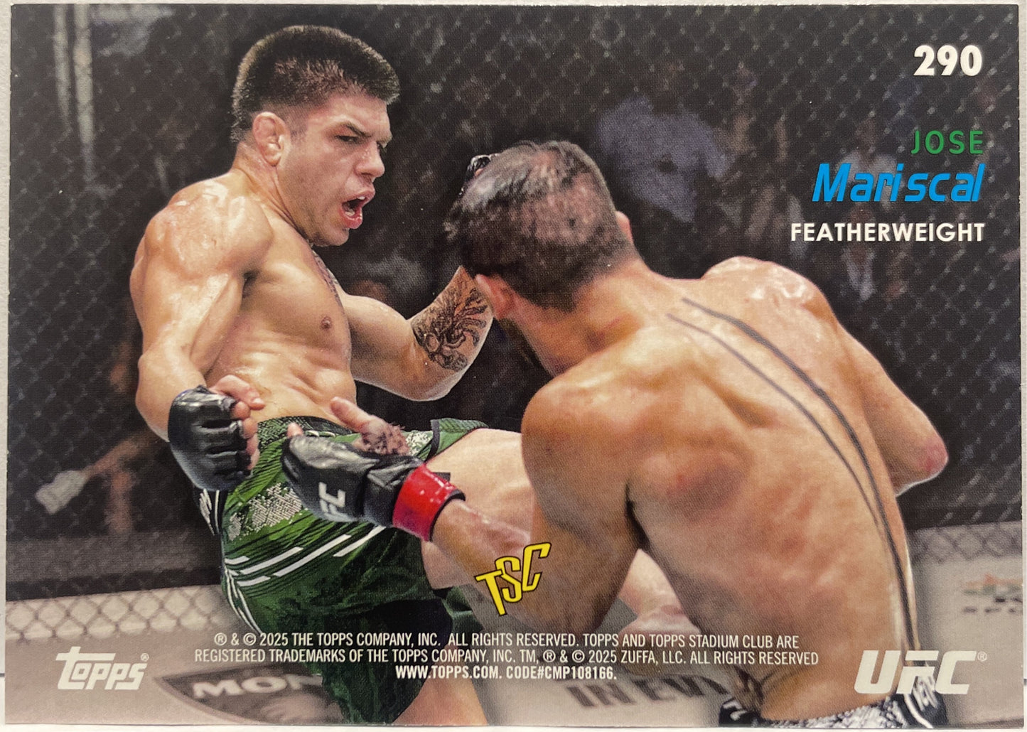 Jose Mariscal Rookie Design Variation Topps Stadium UFC 2025
