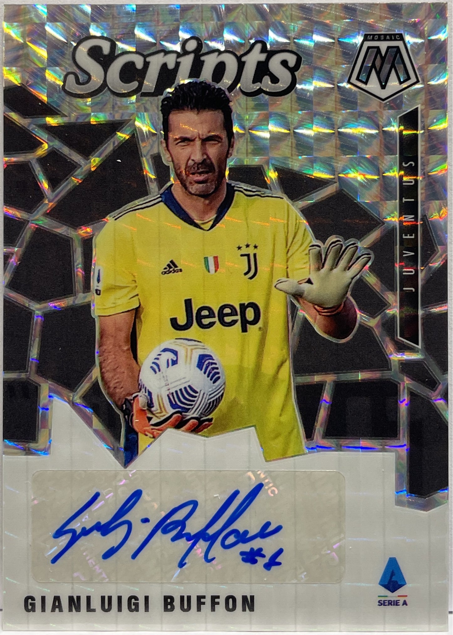 Gianluigi Buffon Autograph Script Mosaic Serie A 2020/21