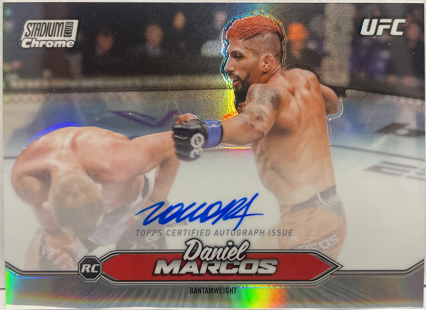 Daniel Marcos Rookie Autograph On Card Chrome Topps Stadium UFC 2025