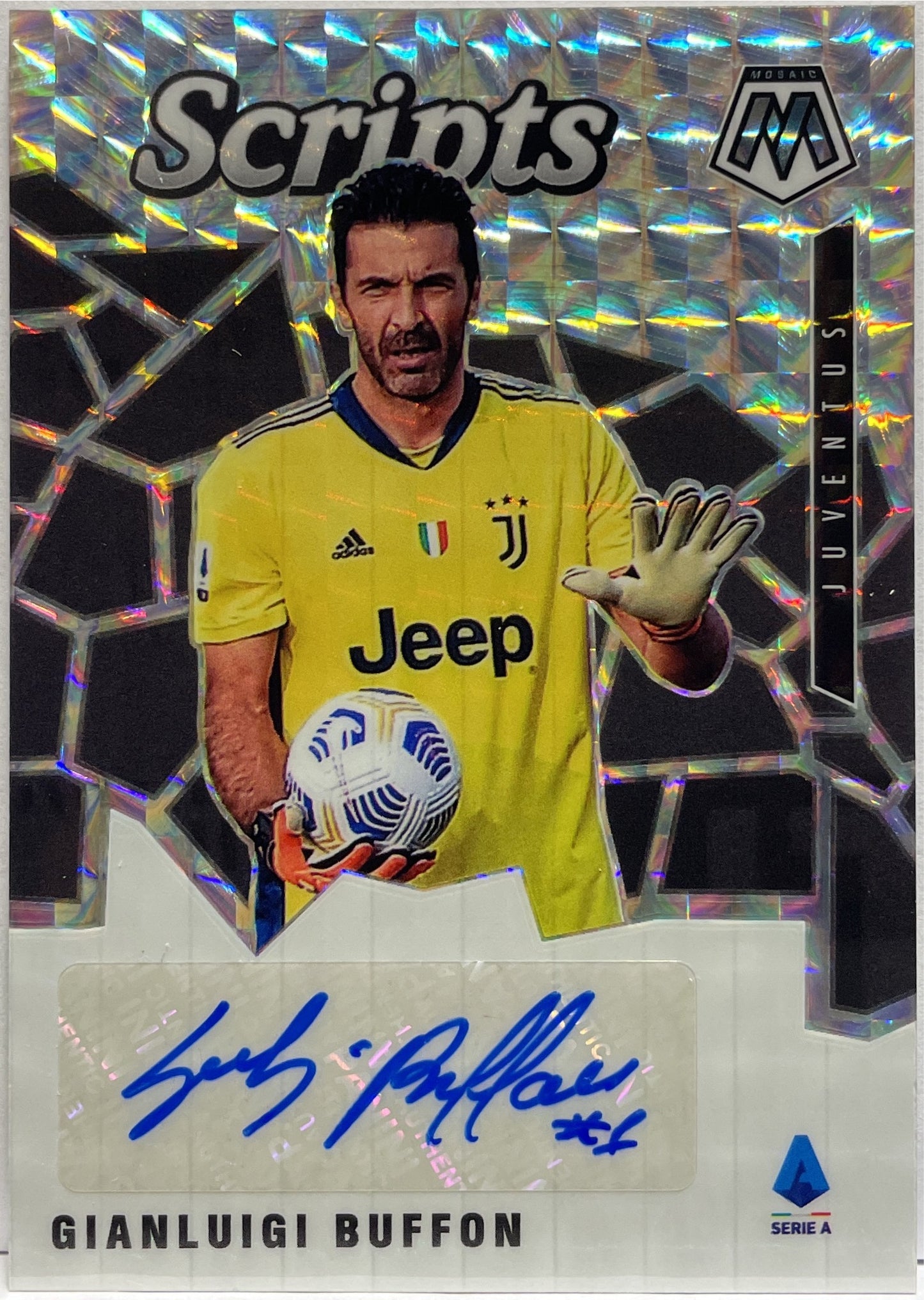Gianluigi Buffon Autograph Script Mosaic Serie A 2020/21